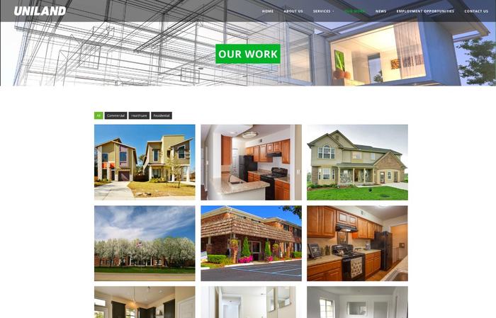 Uniland multifamily renovations page.